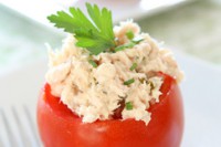 Tomates farcies au chèvre frais